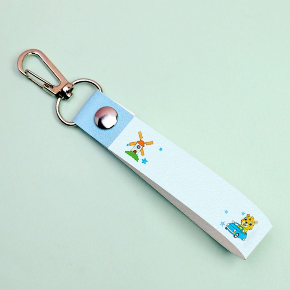 Imitation Leather Name Badge Cartoon Child ID Tags Daycare Labels Name Tag  Backpack