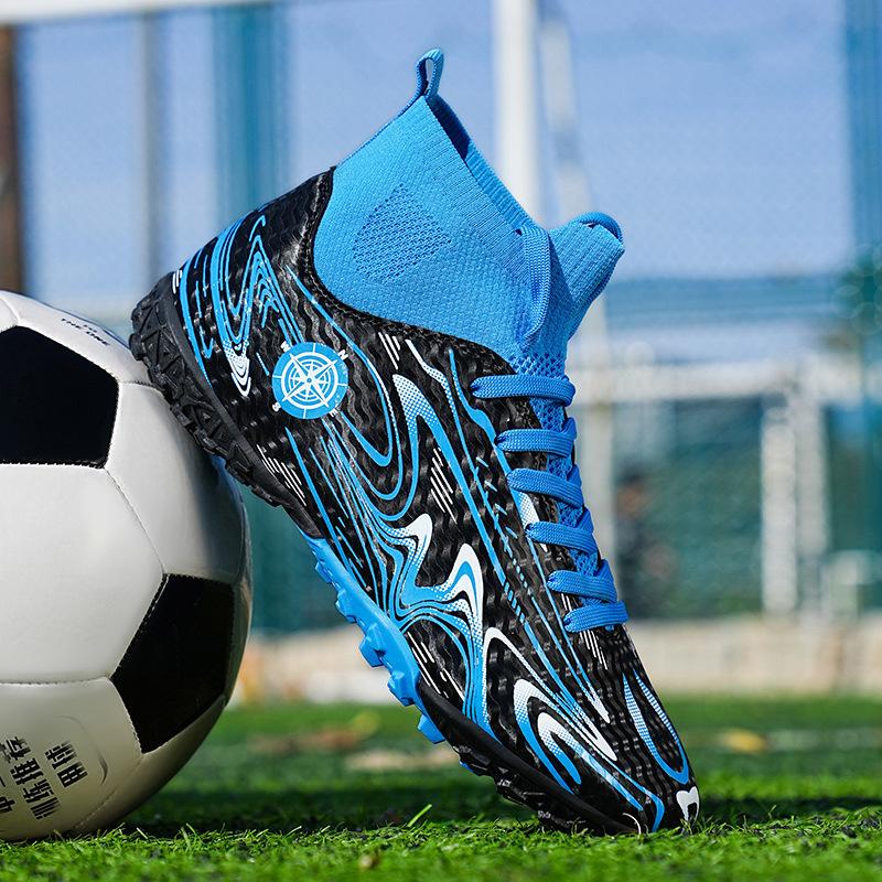 Футбольные бутсы большого размера AG Длинные шипы Сломанные шипы для мужчин, женщин, детей и молодых студентов Профессиональные тренировочные спортивные туфли для соревнований