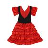 Dot Design Spanish Dance Dress Short Sleeve Gypsy Dress Fashion Traditional Spanish Dress  Cosplay