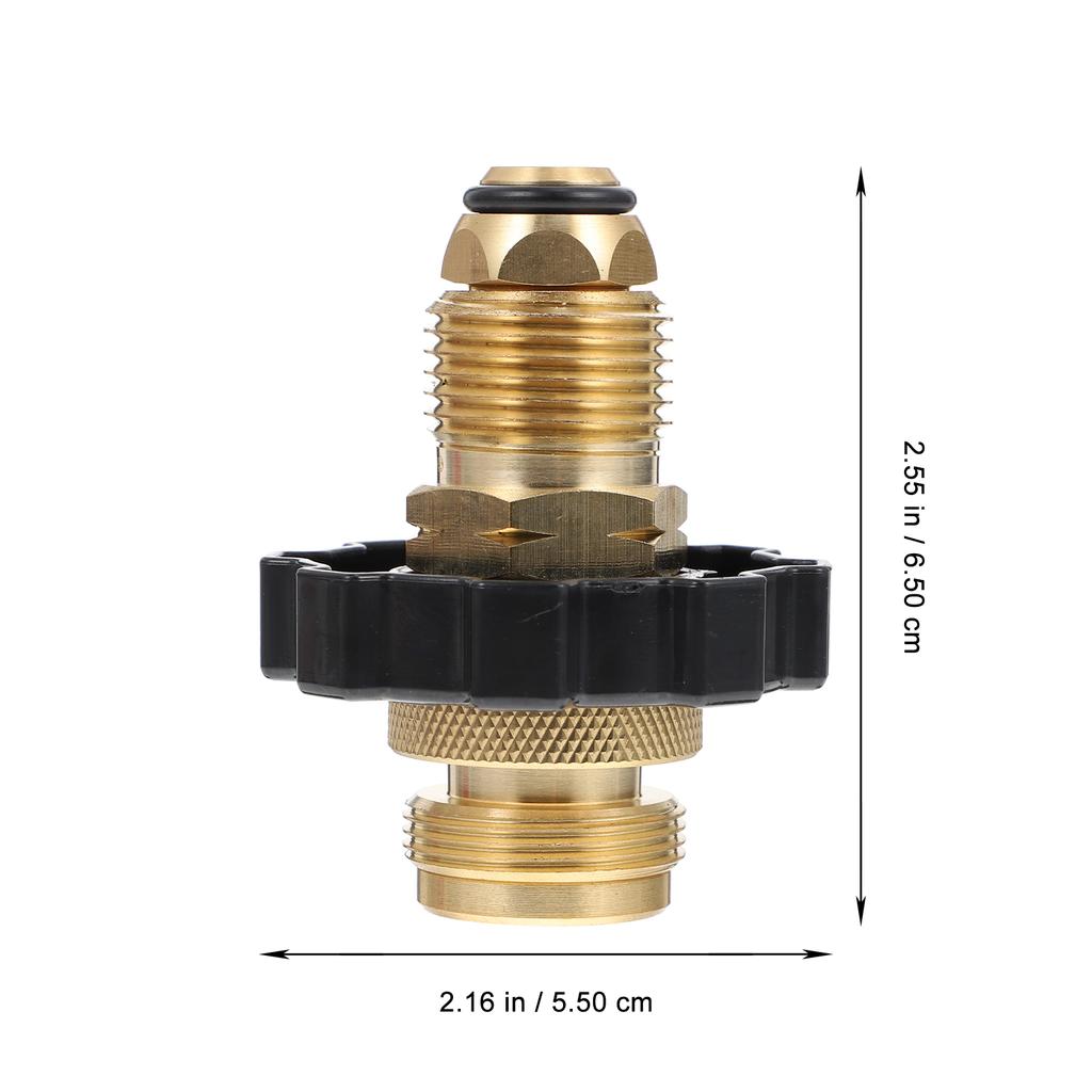 Адаптер для газового баллона, большой преобразователь передачи, наружные принадлежности, пропан, компактный, латунь