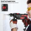 Hammer Drill Impact Drill 850W 3000 RPM Hand Electric Drill with 360 Degrees  Rotating Handle Hammer and