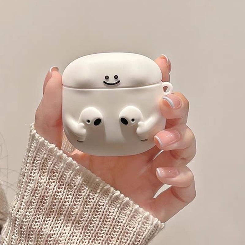 Креативный чехол-геймпад в мультяшном стиле для AirPods 3-го поколения - Мягкий защитный корпус для беспроводных наушников