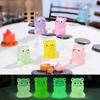 Micro Landscape Decoration Cartoon Cute Luminous Polar Bear Animal Figure Desktop Car Decoration Accessories Small Decoration