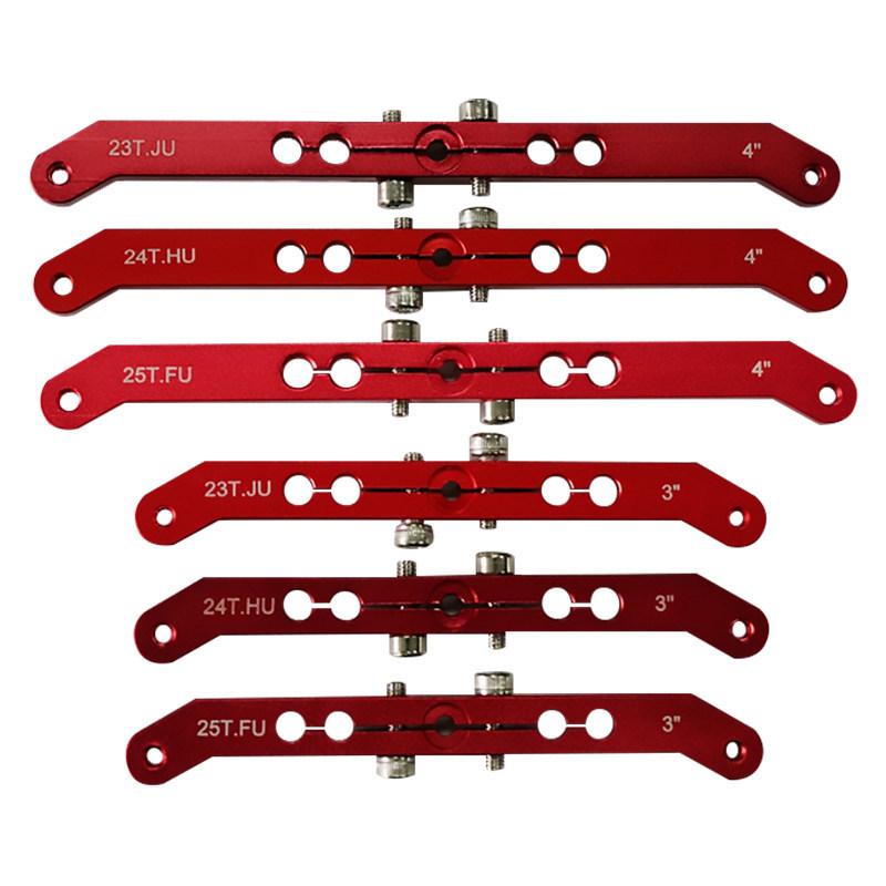 23T/24T/25T 3inch/4inch Double Side Metal Servo Rocker Arm Steering Arm for RC Drone Aircraft Accessories 1PC