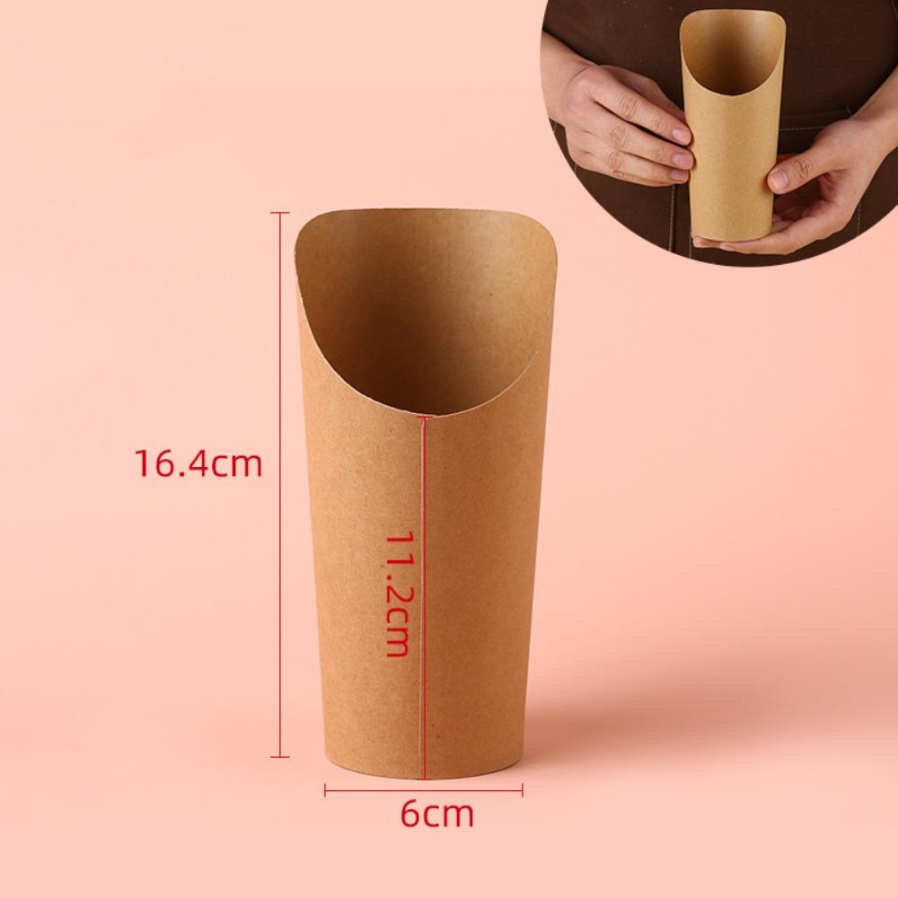 50PCS Thickened Egg Waffle Paper Cup Water Proof Take-out Snack Boxes Kitchen Use