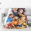 Dragon Ball Z фланелевые пледы японское мультяшное одеяло для постельного белья автомобильное супер теплое покрывало