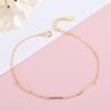 S925 Silver Korean Version Glossy Design Round Tube Bracelet Feminine Cool Style Simple Bestie Bracelet