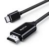 Кабель-переходник RayCue USB C HDMI, 2 м, коннектор-переходник, настройки не требуются, нейлоновый шнур Thunderbolt, MacBook Air, iPhone 15 Pro, смартфон Type C