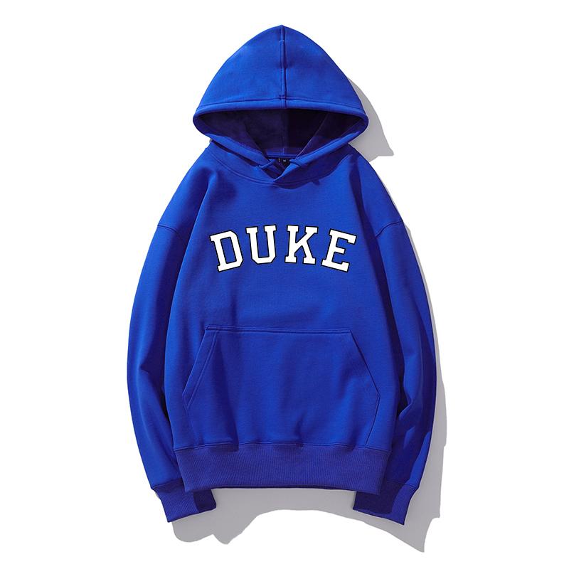 Толстовка с капюшоном Duke Printed с длинным рукавом, простая однотонная толстовка с капюшоном, осенняя женская уличная толстовка с капюшоном, модная одежда унисекс, индивидуальные топы унисекс