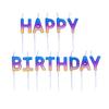 Ombre Happy Birthday Candle