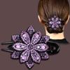 Fashion Flower Large Clip Mom Hair Accessories Hair Clips Simple Rhinestone Diamond Plate Hair Duckbill Clip