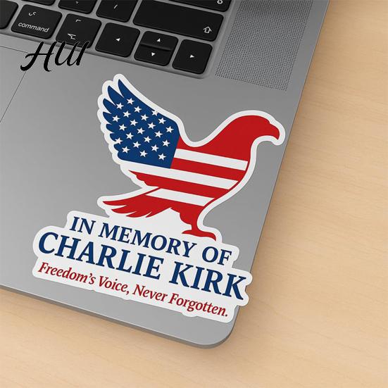 Patriotic American Flag Stickers Eagle Charlie Kirk Freedom-Themed Decals for Car Decal Set Laptop Skateboard Luggage Creative Design Bumper