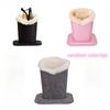 Pack of 1 Plush Lined Glasses Holder Stand Protective Glasses Case for Desks or Nightstands