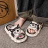 Women's and Men's Cute Silent Indoor Non-slip Cotton Linen Slippers: Four-Season Sweat-absorbent Comfort