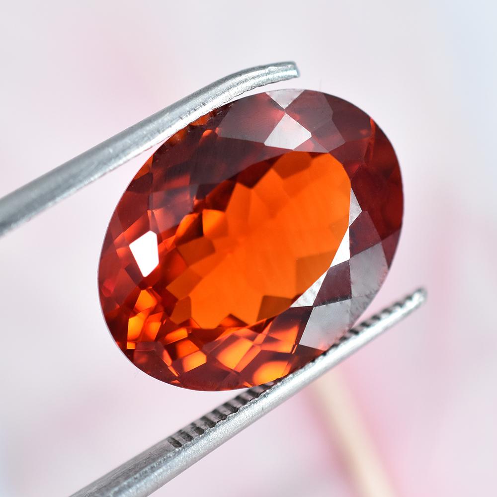 10.70 Ct Orange Sapphire Oval Cut Natural Jewelry Making Rare Gemstone