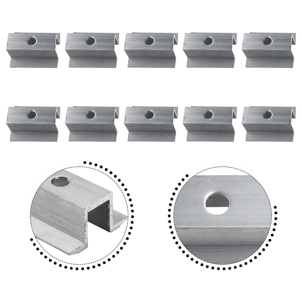 Солнечный средний зажим 10 шт. толщиной 3 мм для подключения солнечной панели