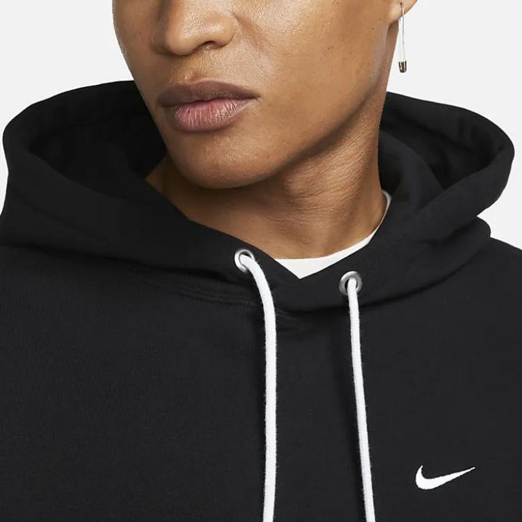 Nike Solid Color Logo Hoodie Men hoodies Black DX0813-010