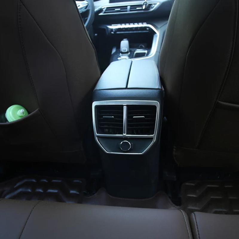 Салон автомобиля подлокотник задний кондиционер вентиляционное отверстие рамка декоративная накладка для Peugeot 3008 GT 2016 2017 4008