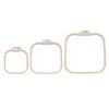 Bamboo Wood Square Embroidery Hoop Set Square Shape Embroidery Frame  Embroidery Craft