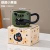 Креативная мультяшная кружка с кошкой, персонализированный подарок, чашки для завтрака, кофейная керамическая чашка, оригинальные кружки, посуда для напитков, чашка для чая, смешная