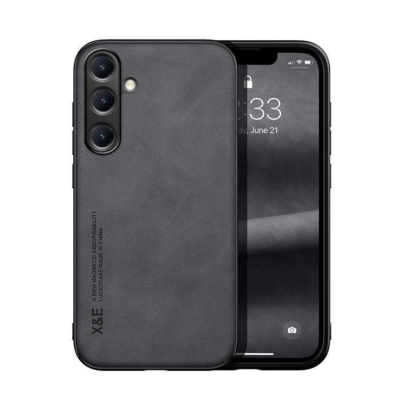 Магнитный замшевый чехол Samsung S25 Edge, Полная обмотка; Защитный чехол с мелкими отверстиями A56/A36