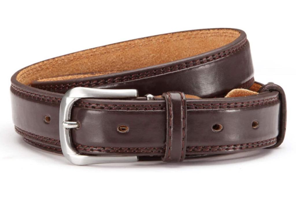 Мужской костюмный ремень узкий