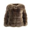 Women Autumn Winter Imitation Fox Fur Faux Fur Coat Women's Short Long Sleeve Fur Artificial Fur Coat