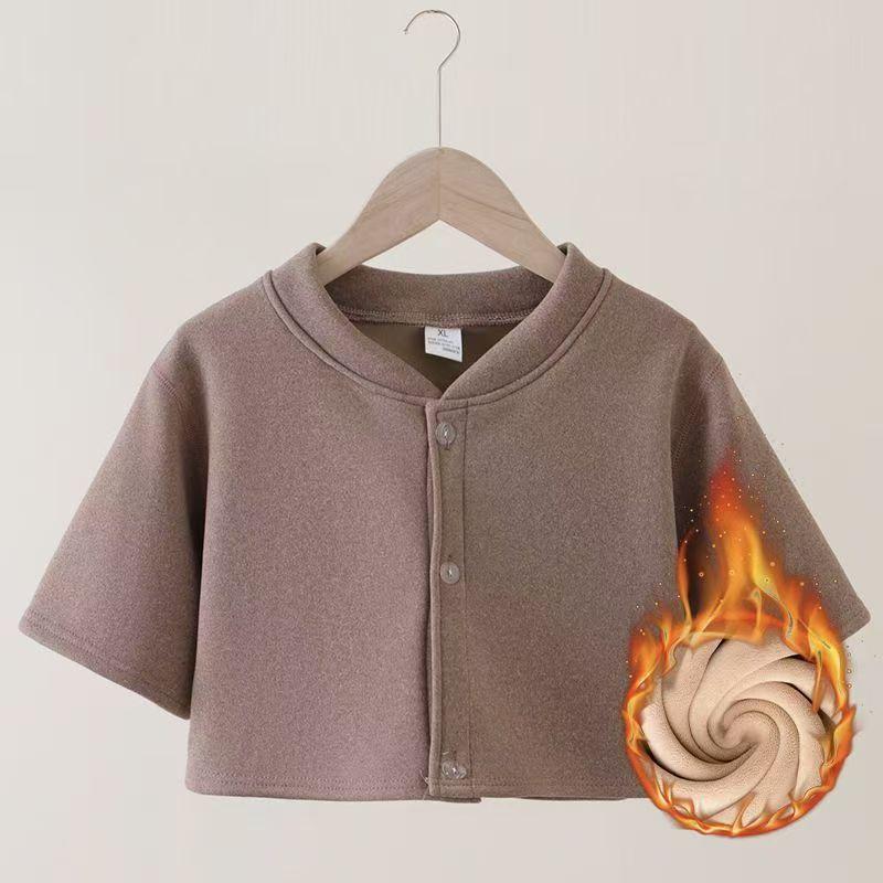 Бархатный кардиган для беременных: Защита плеч и талии, Короткий рукав, Теплая пижама для осени и зимы