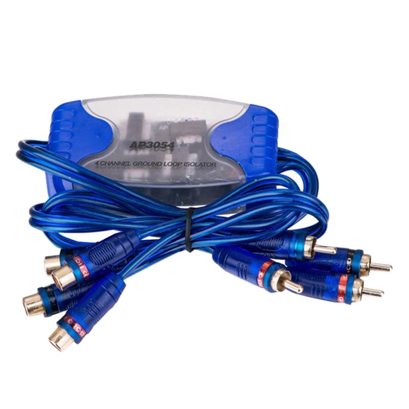 4-канальный RCA аудиофильтр шумоподавитель изолятор контура заземления автомобильная стереосистема 50 Вт