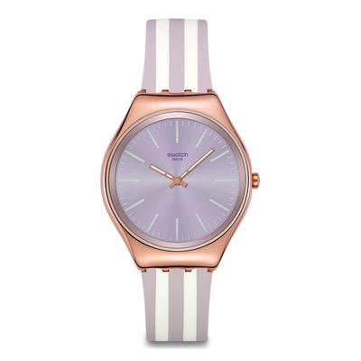 Наручные часы Swatch SKIN IRONY SIMPLY BEACHY, SYXG130, Унисекс, Фиолетовые