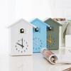 Accurate Bird House Clock House Shape Wall Art Modern Design Cuckoo Chime  Garden