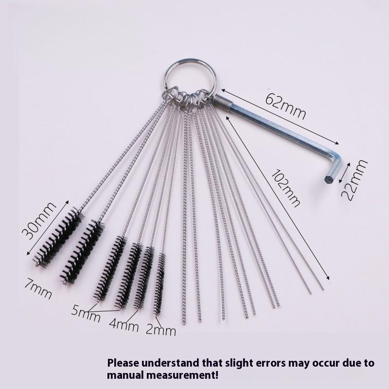 1 Set Cleaner Tool Carburetor Carbon Dirt Jet Remove Cleaning Needles Brushes For Automobile Motorcycle Atv Welder Carb Chainsaw