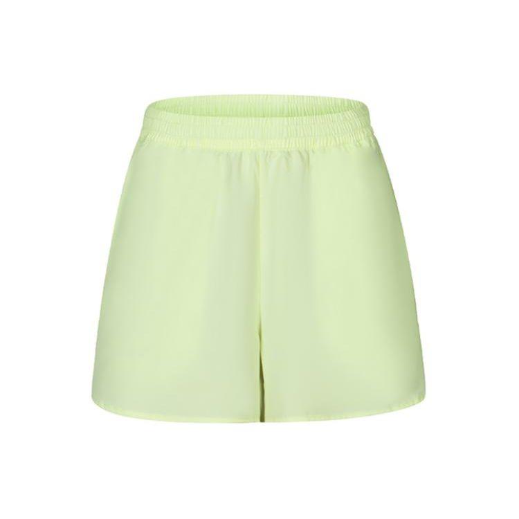 Asics Эластичные тканые спортивные шорты с напечатанным логотипом, женские шорты светло-желтого цвета 2012C959-750