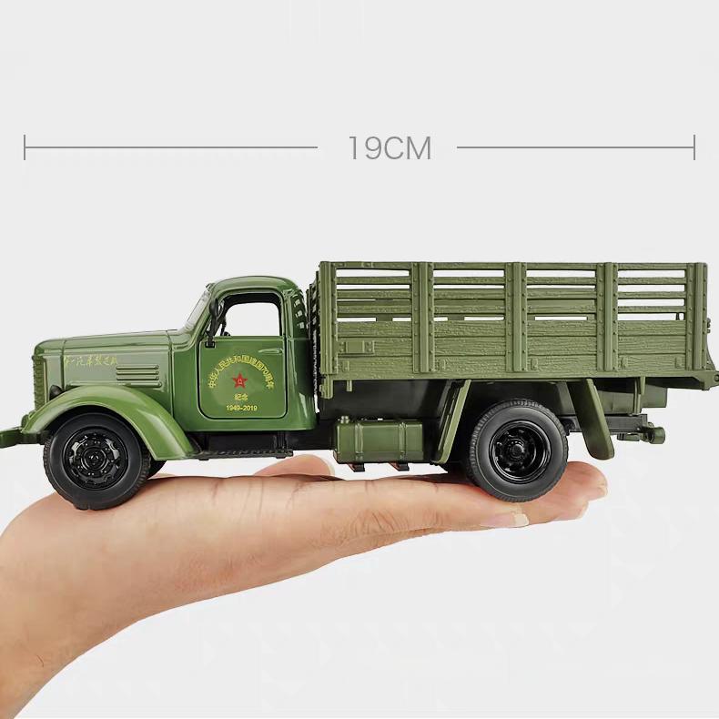 Классический военный транспортный грузовик НОАК JieFang CA10 Симуляция Литой и Игрушечный транспорт Звуки и Свет 1:36 Сплавная Модель Автомобиля