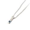 [L5369] - Blue 'Delicate' Silver Necklace