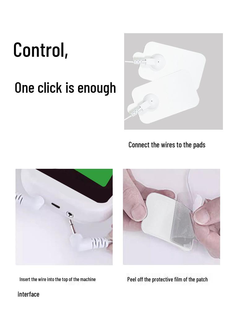 Меридианная терапия Массажер с EMS-импульсами на большом экране