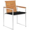 Maison Exclusive - Chaises de jardin lot de 4 avec coussins Bois d'acacia massif