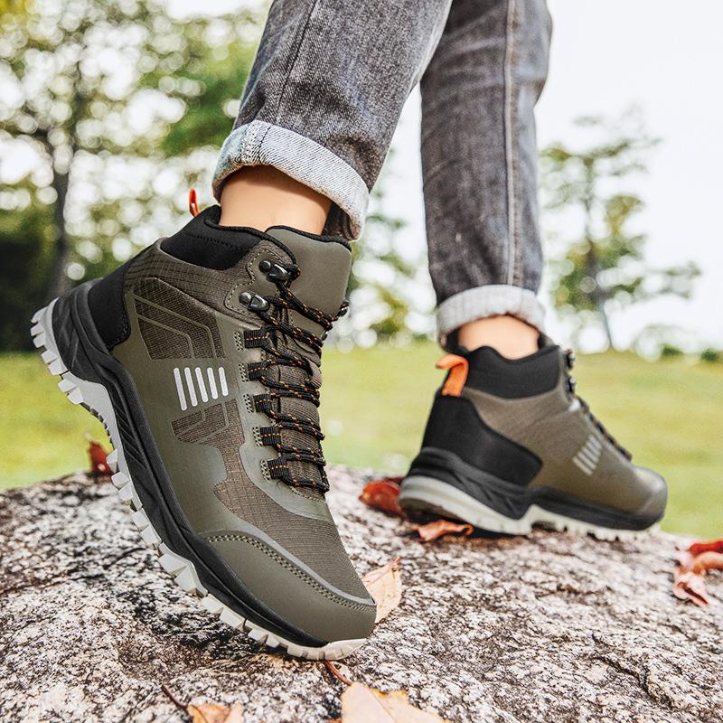 Winter Boot Men Outdoor Hiking Boots Suede High Top Trekking Men Rainproof Tactical Combat Military Boots Mountain Climbing for Men&women