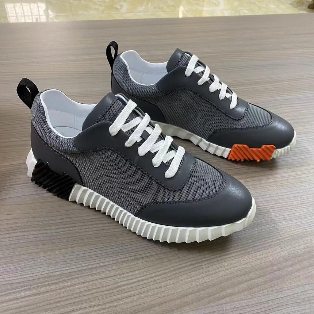 H Home Мужские кожаные повседневные кроссовки Черные Маленькие Белые Туфли Пара Дышащая Сетка Мужская Обувь