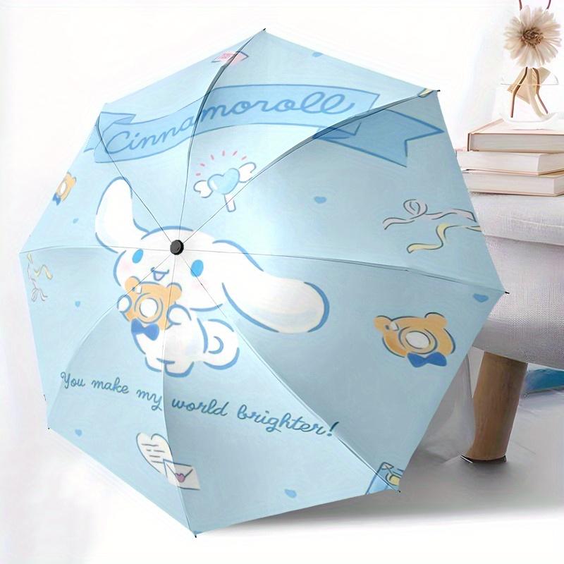 1pc Happy Cinnamoroll Pattern Automatic Opening and Closing Umbrella - Suitable for Various Occasions, Outdoor Activities, Lightweight and Durable Aut