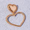 W240 Heartshaped Earrings With Electroplated Alloy For Wedding And Gift Giving