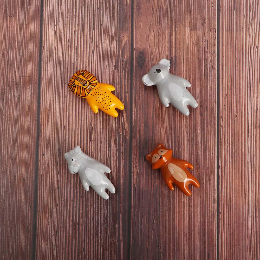 Ceramic Home Decor Wall Hooks Panda Cabinet Handles Door Knobs Drawer Pulls Furniture Hardware