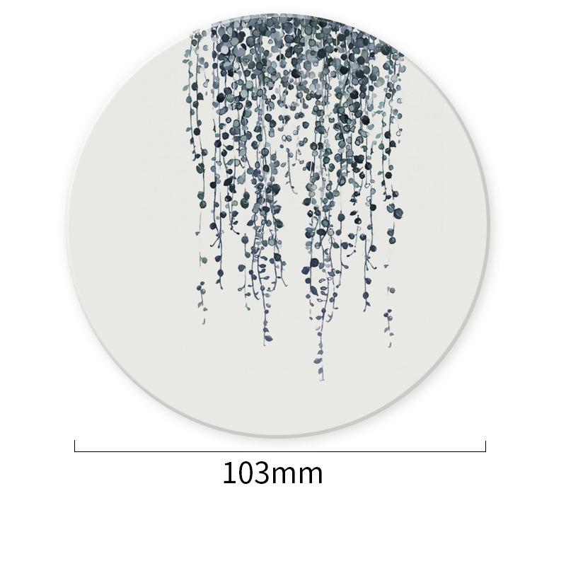 Круглая подставка под чашку, форма растения, диатомит, противоскользящая изоляционная подкладка, коврик для чашки, держатель для напитков, подставка для кружки, украшение для дома, стола, кухонная утварь