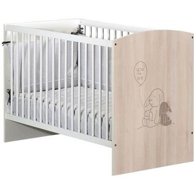 Детская кроватка - 120 x 60 см - Babyprice Lapinou - Шелкография кролика