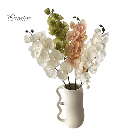 Искусственные орхидеи-мотыльки, реалистичные искусственные шелковые цветы, свадебная вечеринка, домашний офис, центральный элемент стола, искусственный фаленопсис, цветочная ветка, украшение