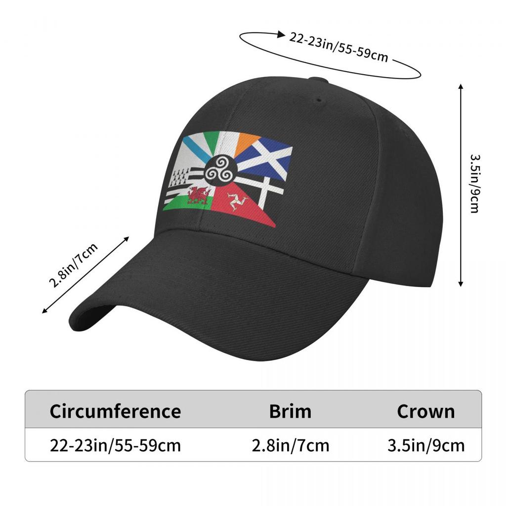 European Pan Nations Flag Baseball Cap Adjustable Ireland Scotland Wales Brittany Dad Hat Spring Caps Snapback Hats