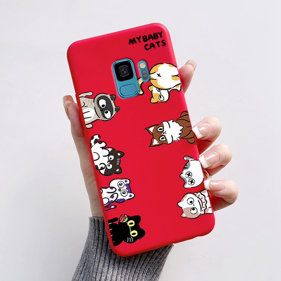 Case For Samsung Galaxy S9 S 9 Plus Phone Cover Cute Cat Cartoon Bear Frog Soft TPU Coque For Samsung S9 Bumper S9+ S9PLUS Funda