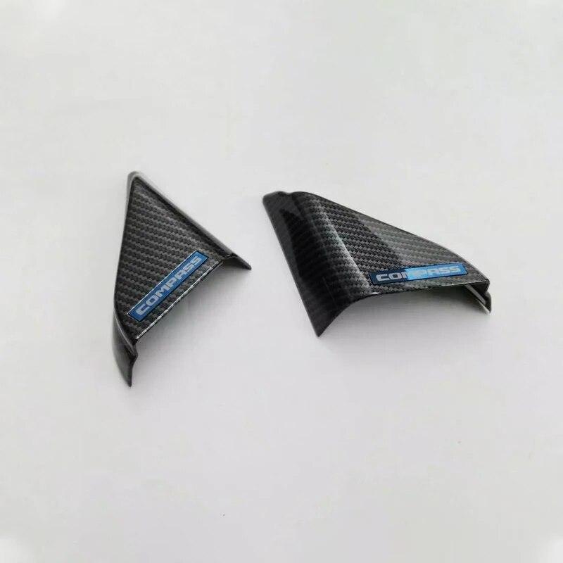 ABS окно автомобиля стойка накладка на стойку рамка наклейка украшение подходит для Jeep Compass 2017 2018 аксессуары для интерьера