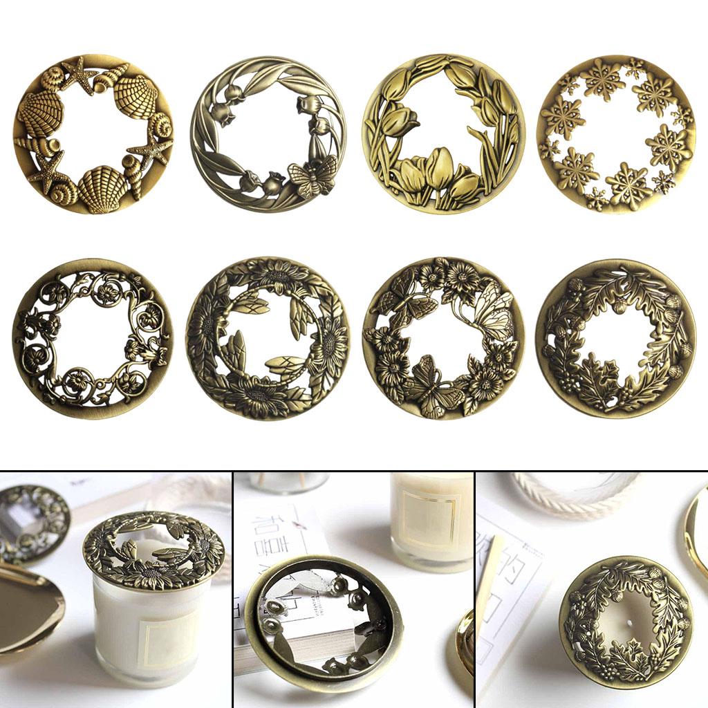 Антикварный стиль банка для свечи крышка топпер крышки равномерно для дома отеля