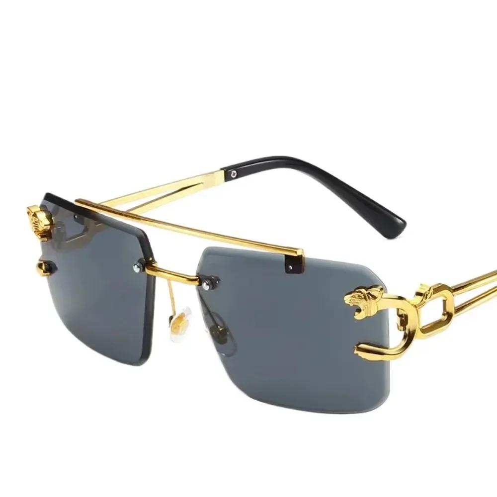 Бескаркасные квадратные солнцезащитные очки Модные солнцезащитные очки Женские Европейские и американские Цветные солнцезащитные очки